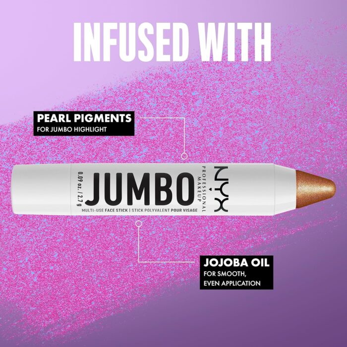 NYX Jumbo Multi-Use Face Highlighter Stick - Lápis Iluminador - Image 3