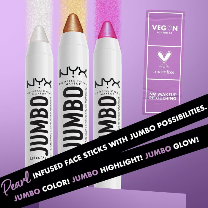 NYX Jumbo Multi-Use Face Highlighter Stick - Lápis Iluminador - Image 2