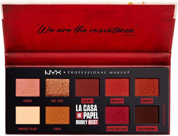 NYX La Casa de Papel - El Professor Paleta de Sombras e Pigmentos