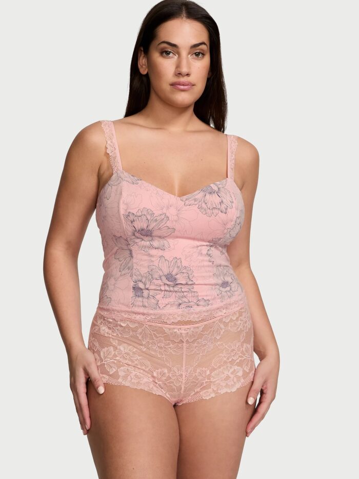 VICTORIA'S SECRET Modal & Lace Cropped Cami Set - Conjunto Lingerie