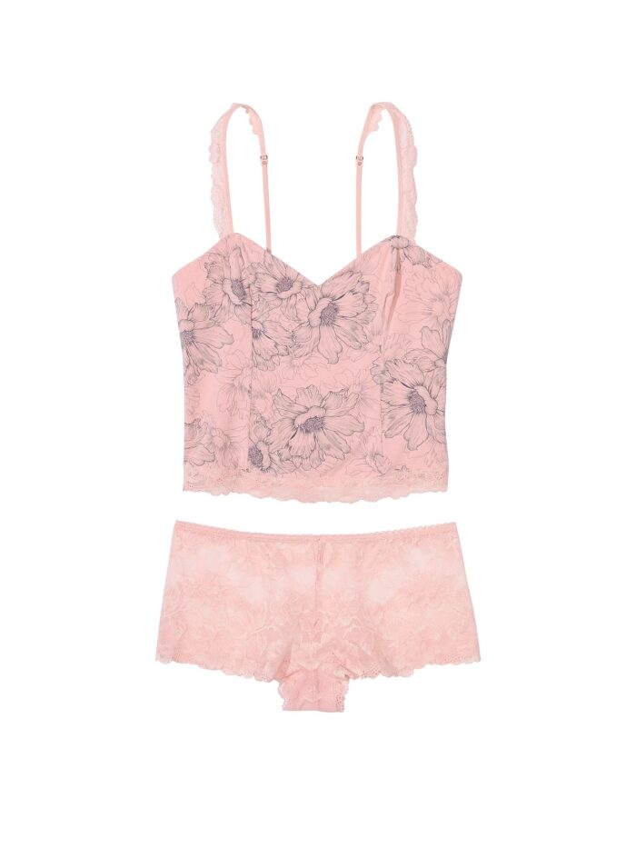 VICTORIA'S SECRET Modal & Lace Cropped Cami Set - Conjunto Lingerie - Image 3