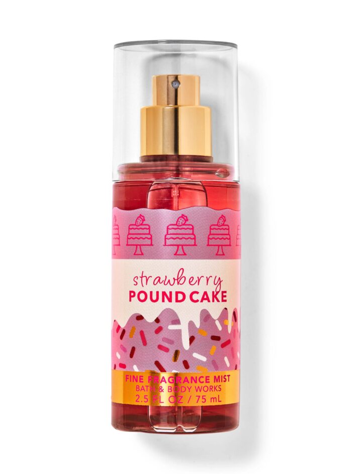 BATH & BODY WORKS Perfume Fine Fragance Mist 75 mL | Strawberry Pound Cake