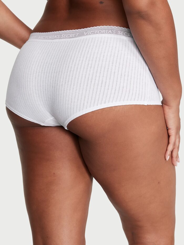 VICTORIA'S SECRET Calcinha Boyshort Algodão e Renda - Tam. XGG - Imagem 2