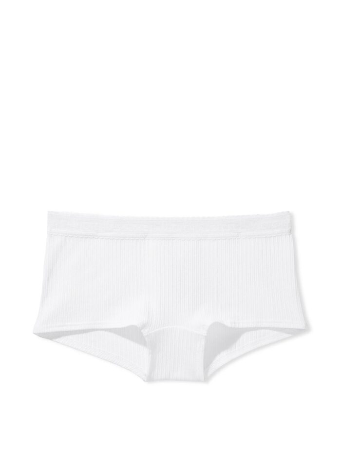 VICTORIA'S SECRET Calcinha Boyshort Algodão e Renda - Tam. XGG - Imagem 3