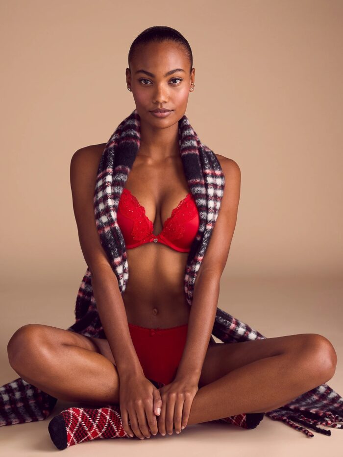 VICTORIA'S SECRET Calcinha Biquini Fio Dental Algodão e Renda - Imagem 4