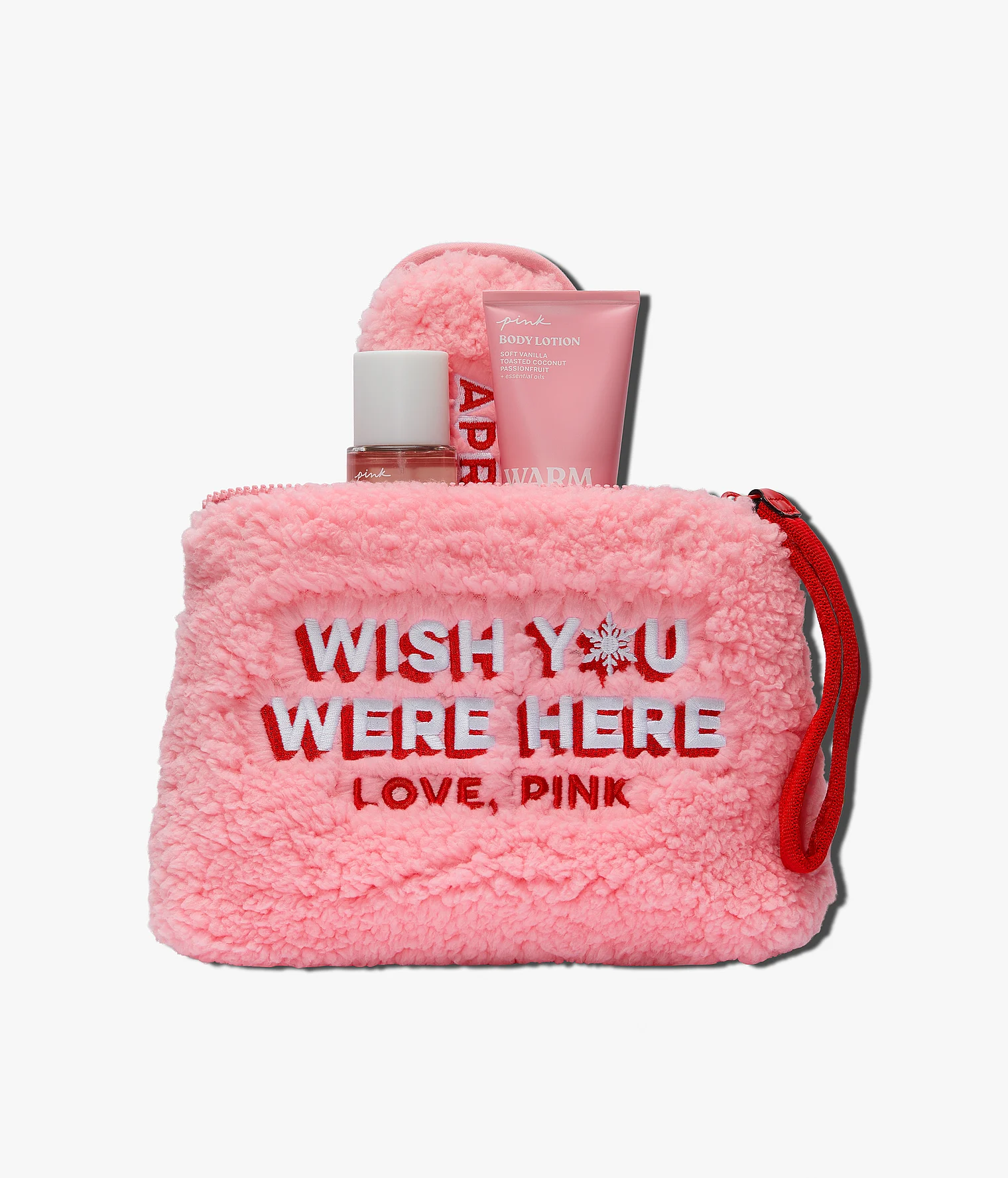 VICTORIA'S SECRET PINK Warm & Cozy | Kit Presente Body Lotion e Body Mist Com Necessaire e Mascara - Imagem 2