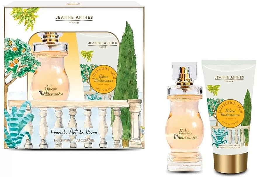 Kit Perfume Francês Feminino Jeanne Arthes Azur Balcon Méditerranéen
