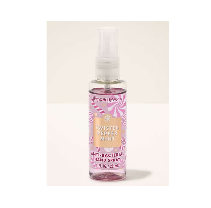 BATH & BODY WORKS Álcool em Spray Perfumado – Twisted Peppermint