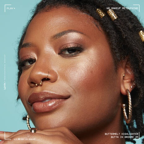 NYX Buttermelt Highlighter – Iluminador Butta In Bronze - Imagem 4