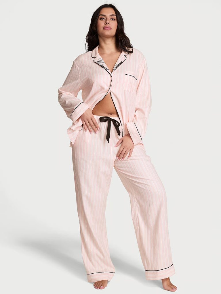 Victoria's Secret Lindo Conjunto De Pijama Flanela Algodão