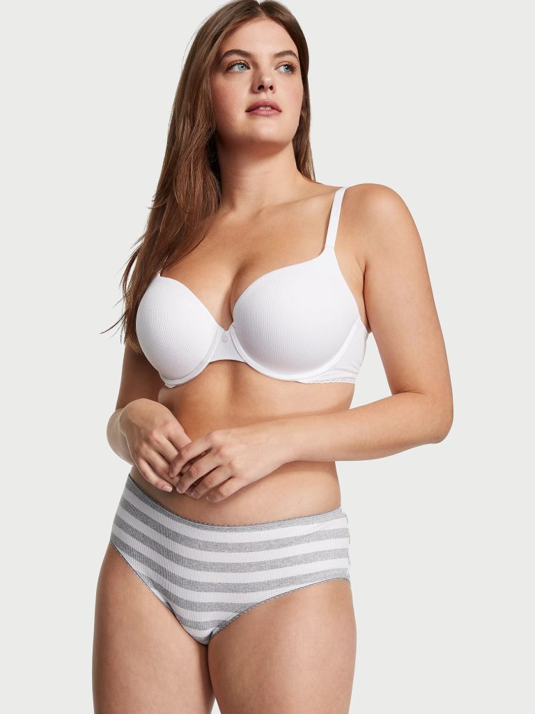 VICTORIA'S SECRET Calcinha Lace-Waist Cotton Cheeky Panty | Tam. XL/GG