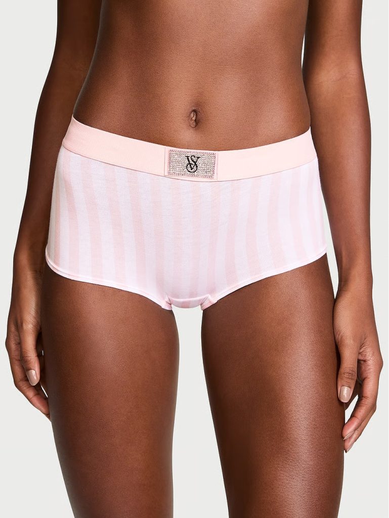 Calcinha Victoria’s Secret Shortie Logo Shine - Tam G