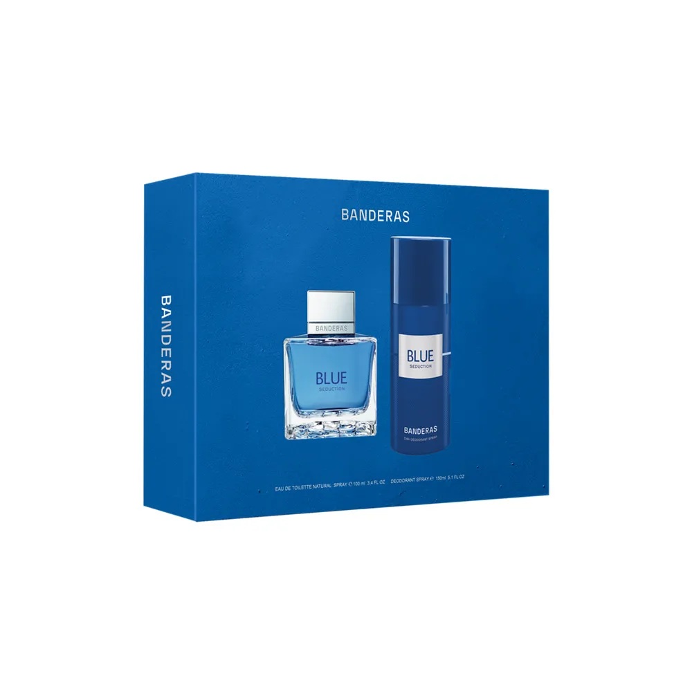 Kit Perfume Antonio Banderas Blue Seduction Masculino + Desodorante - Imagem 2