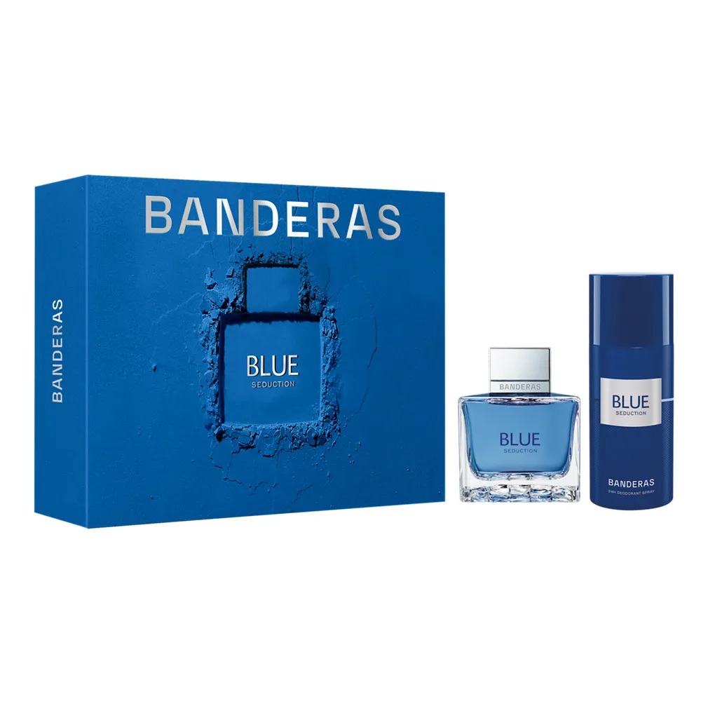 Kit Perfume Antonio Banderas Blue Seduction Masculino + Desodorante