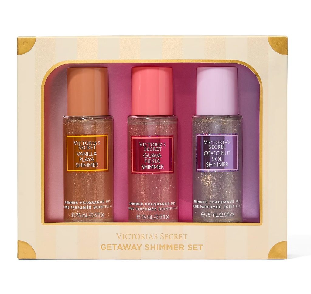 Victoria's Secret Kit Presente Getaway Shimmer 3 Peças