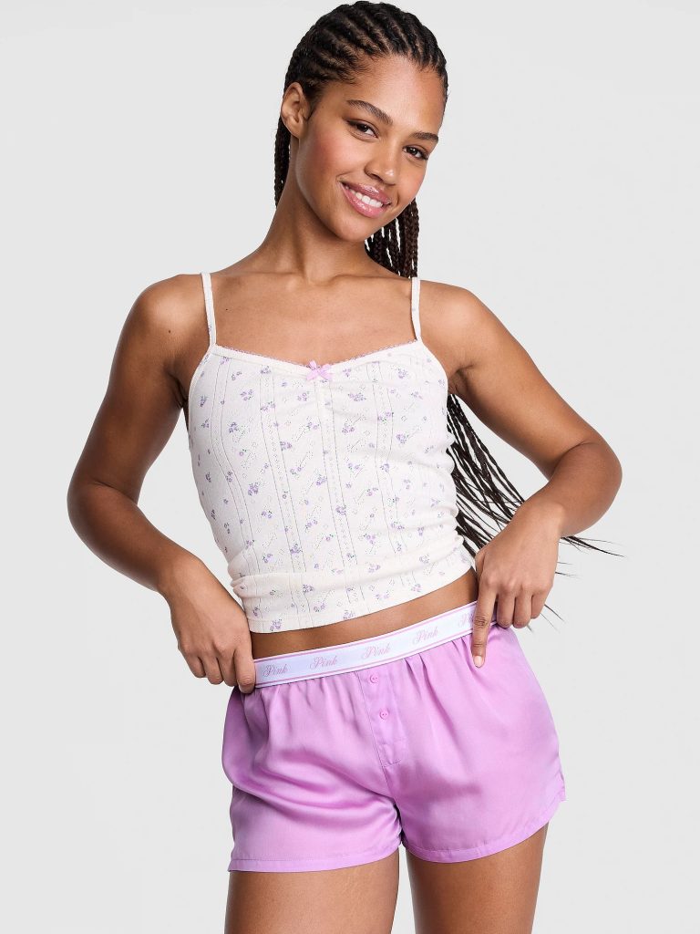 Victoria's Secret PINK Conjunto Pijama Regata e Short | Tam. G