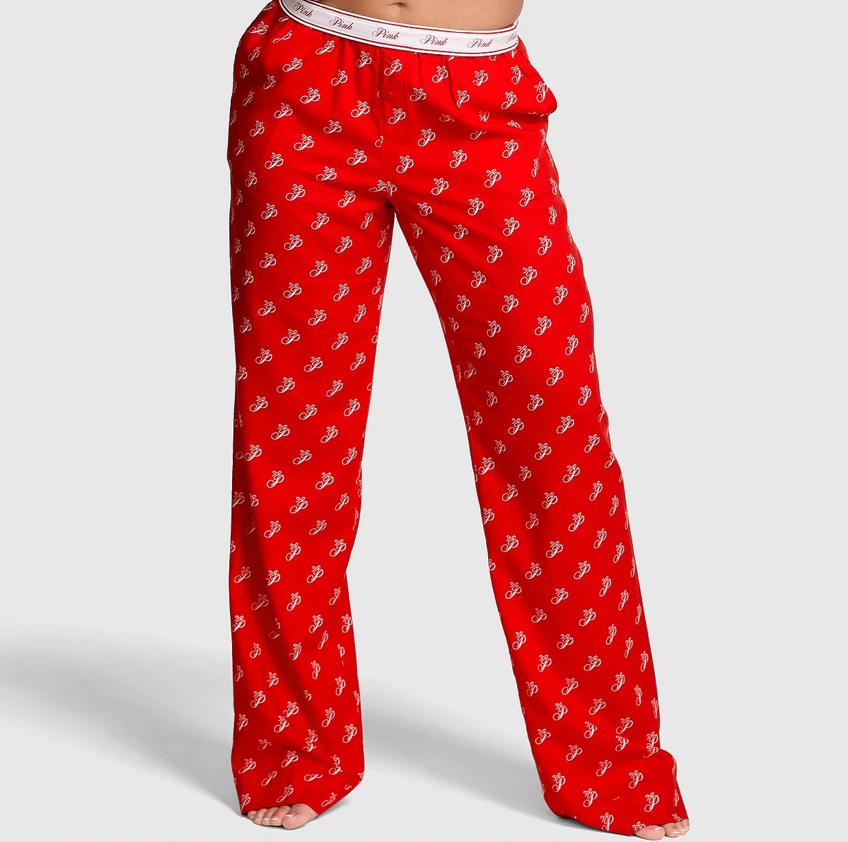 Conjunto Pijama Victoria's Secret PINK - Regata Algodão e Calça Flanela - Imagem 5